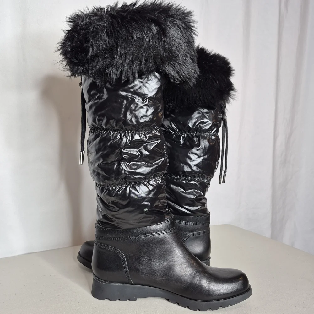 MICHAEL Michael Kors Brandy Tall Nylon Snow Boots - Size 9